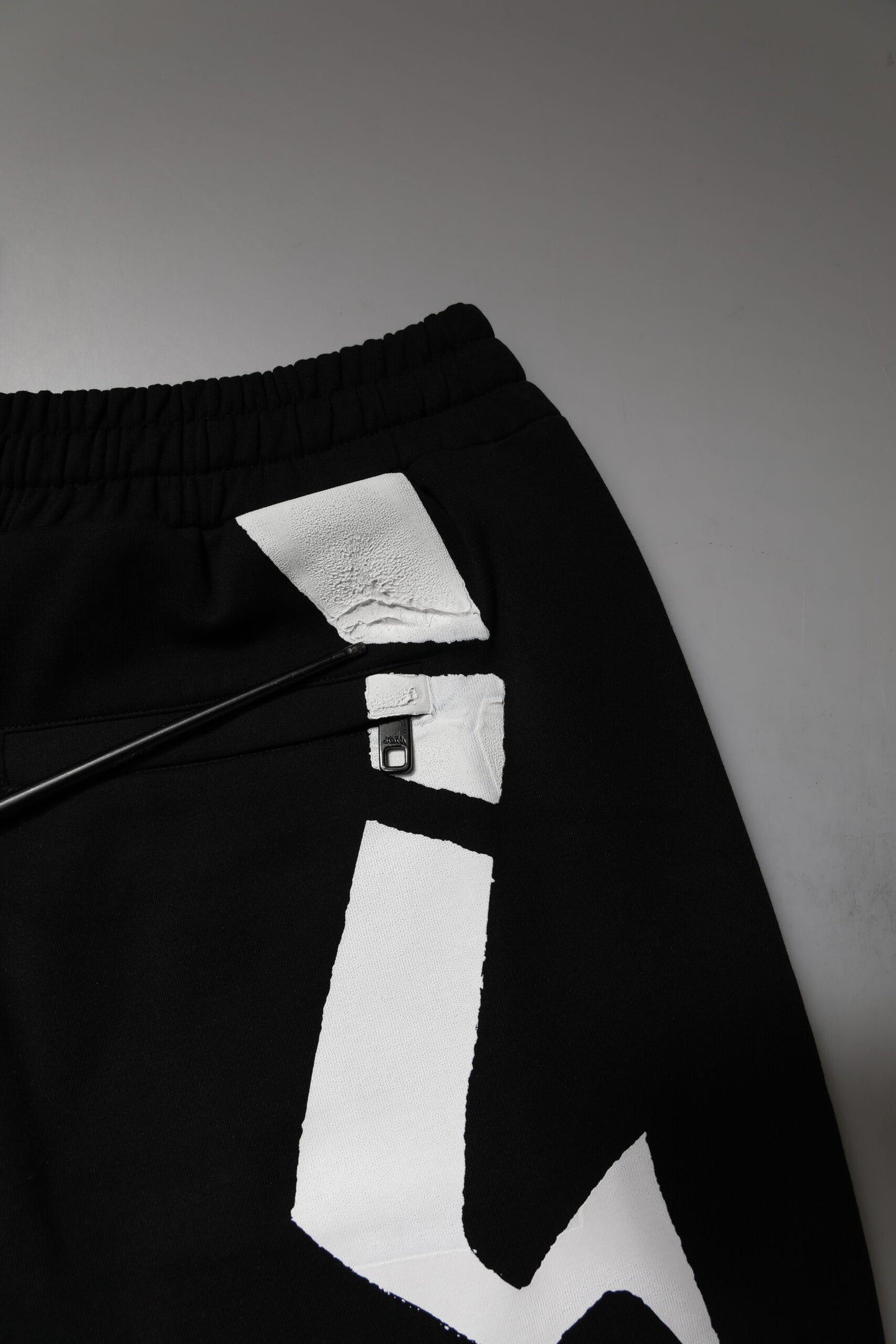 Dolce & Gabbana svarta joggingbyxor med logotyp i bomull