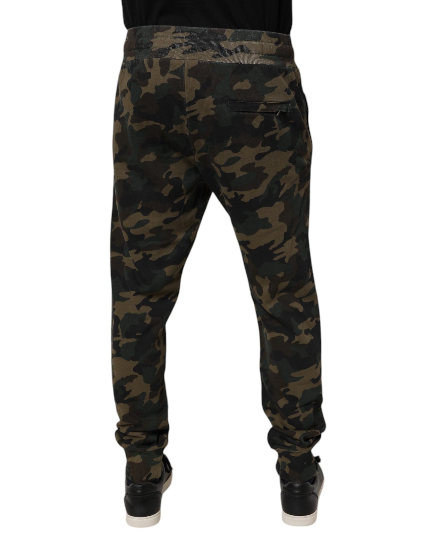 Dolce & Gabbana Flerfärgade Kamouflage Jogger Träningsbyxor Byxor