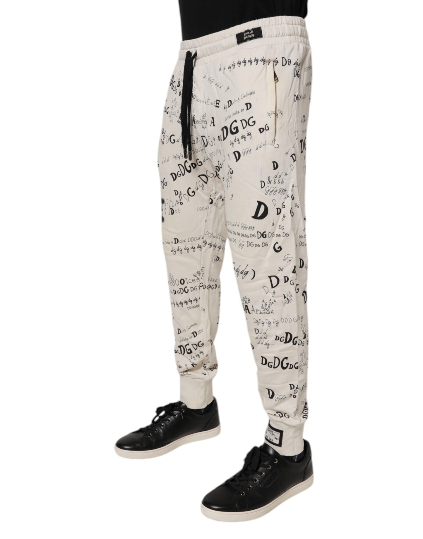 Dolce & Gabbana Vita Logotyptryck Herr Skinny Träningsbyxor