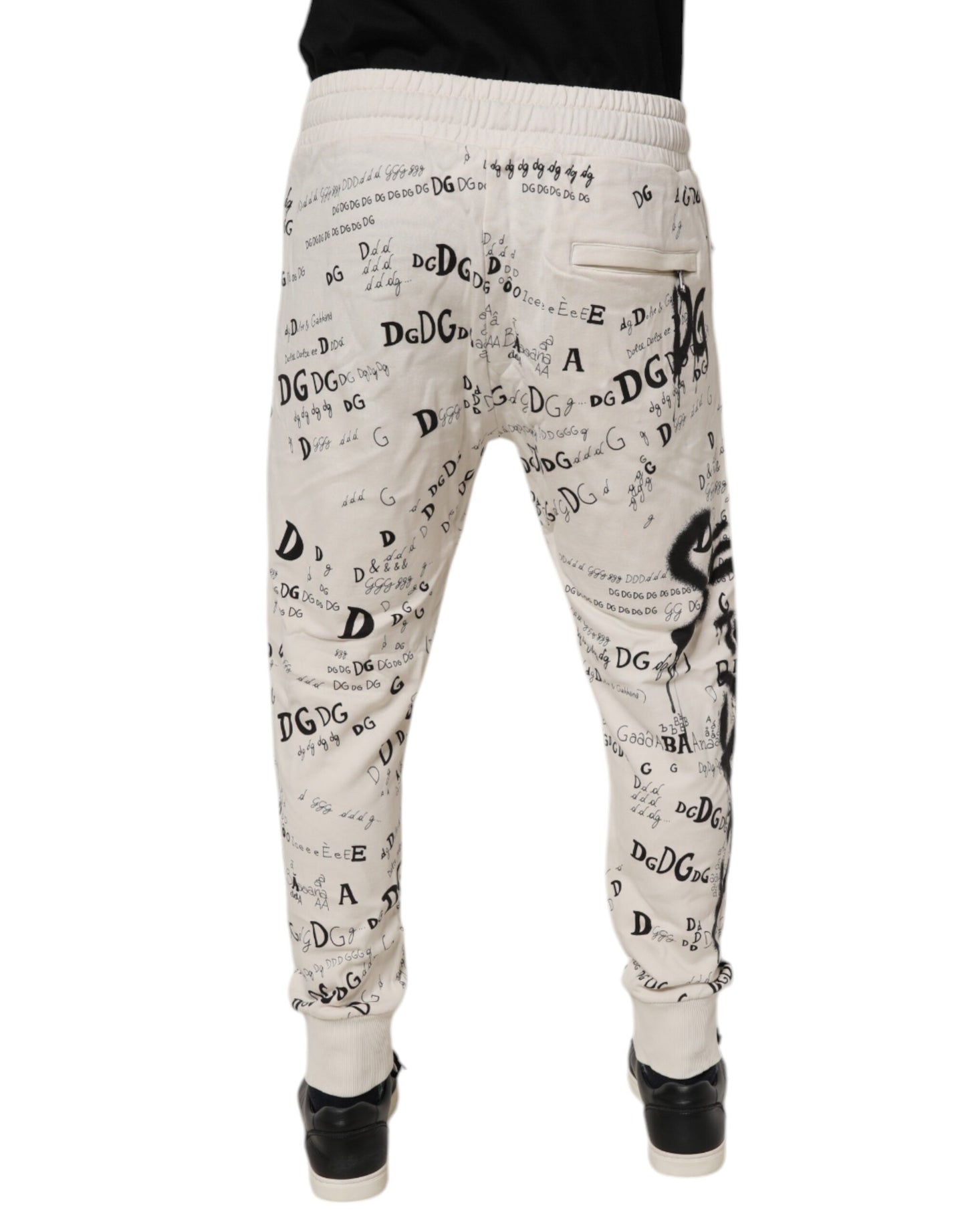 Dolce & Gabbana Vita Logotyptryck Herr Skinny Träningsbyxor