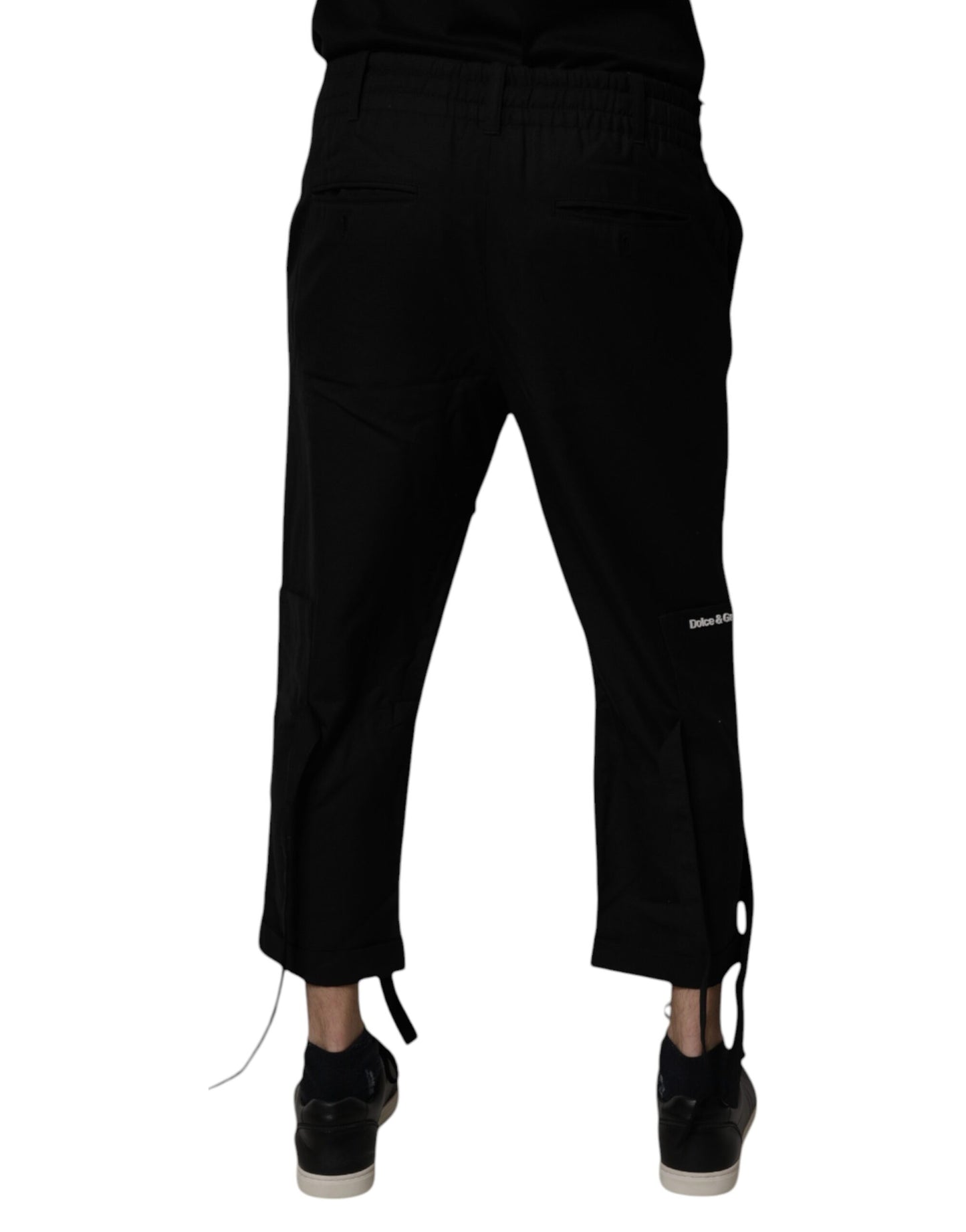 Dolce & Gabbana Svarta Polyester Herrbyxor