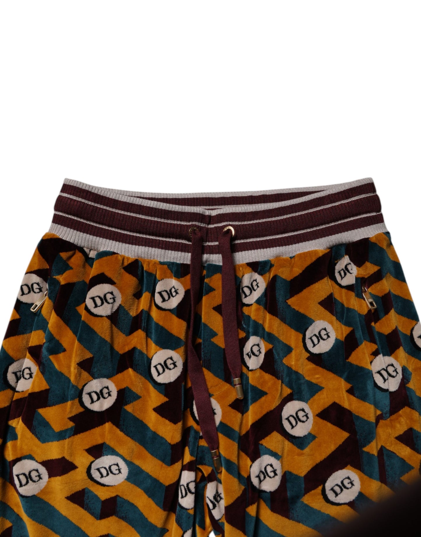 Dolce & Gabbana Flerfärgade Logotypmonogram Jogger Träningsbyxor