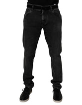 Dolce & Gabbana Black Cotton Stretch Men Skinny Denim Jeans