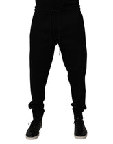 Dolce & Gabbana Black Cotton Blend Jogger Sweatpants Pants