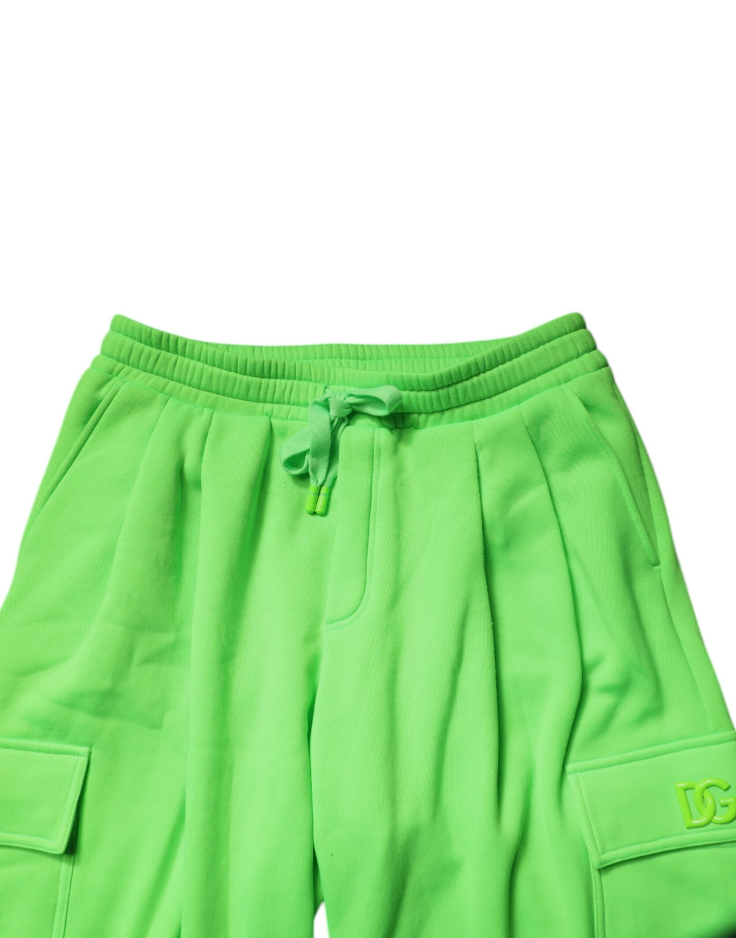 Dolce & Gabbana Neongrønne Cargo Jogger Herre Joggebukser Bukser