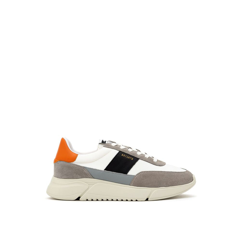 Axel Arigato tvåfärgade sneakers i tyg och läder