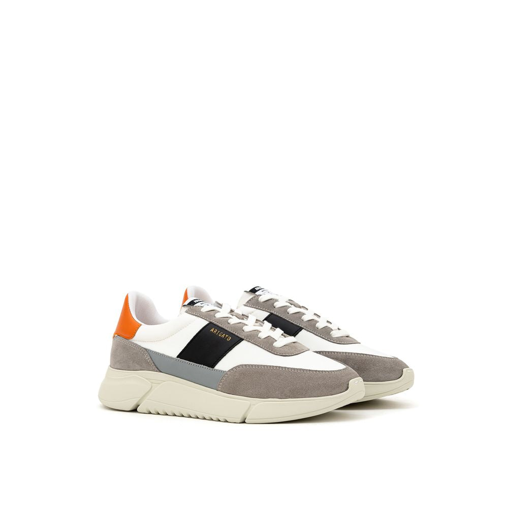 Axel Arigato tvåfärgade sneakers i tyg och läder