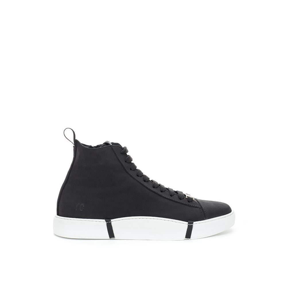 Roberto Cavalli Eleganta Mockasneakers i Chic Svart