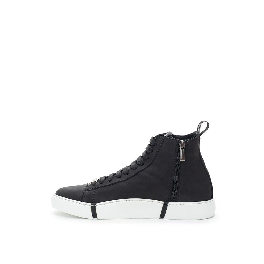 Roberto Cavalli Eleganta Mockasneakers i Chic Svart