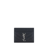 Saint Laurent Black Leather Card Holder