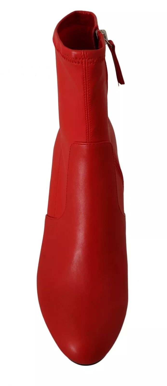 Steve Madden Röda Läder Blockklackade Ankelstövlar Skor