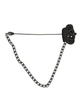 Dolce & Gabbana Silverfärgad Mässingskronakedja Dambrosch Kavajnål