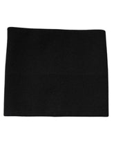 Dolce & Gabbana Black Cashmere Knitted Square Handkerchief Scarf