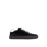 P448 Black Suede Leather Athletic Sneakers