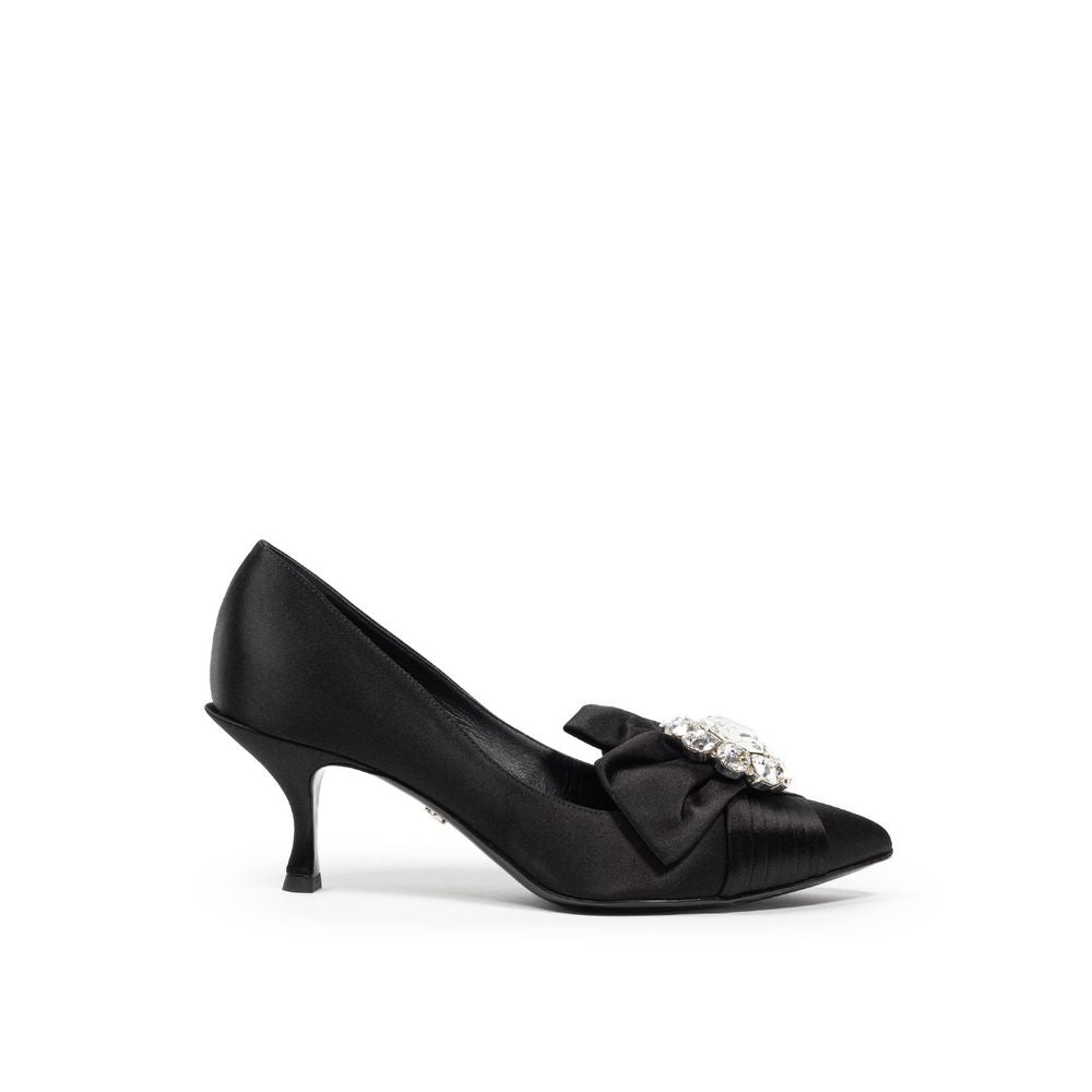 Svart viskose pumps