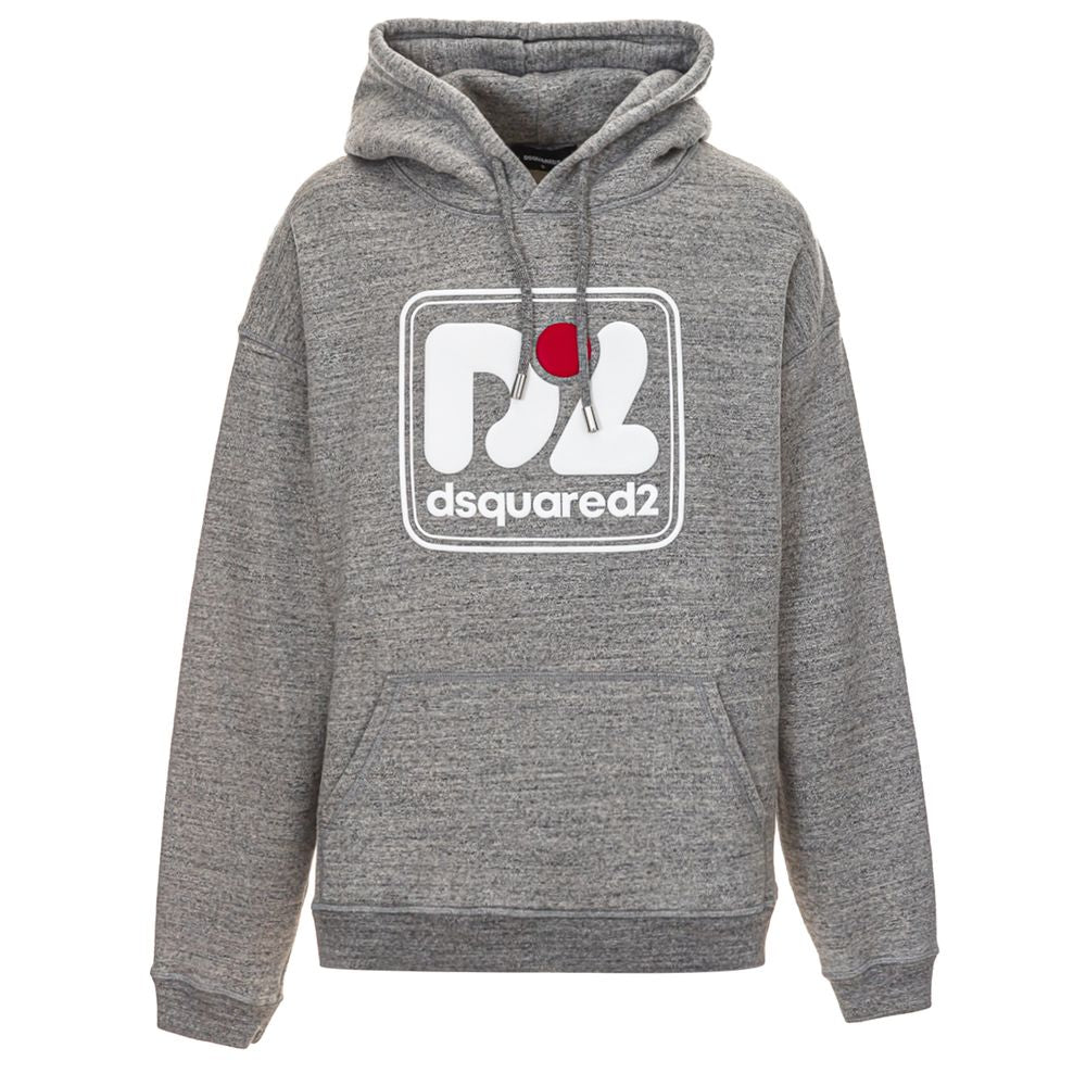 Dsquared² Grå Bomulls Hoodie
