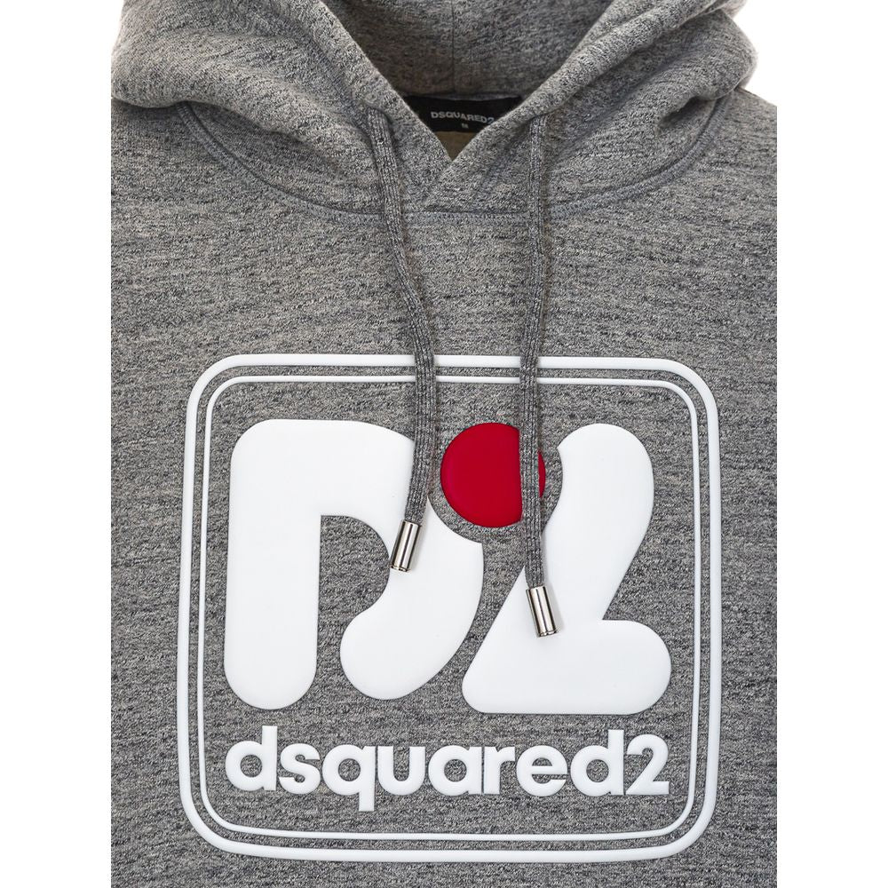 Dsquared² Grå Bomulls Hoodie