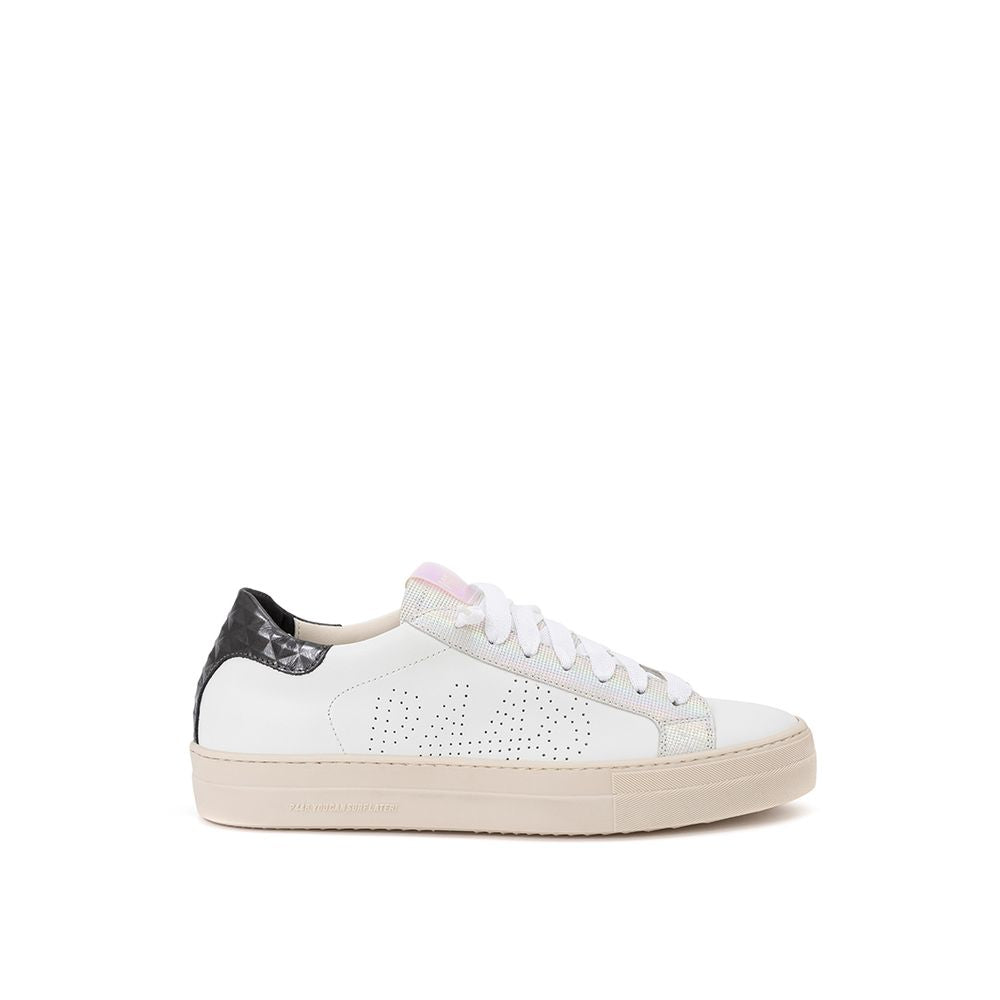 P448 Förhöj ditt sneaker-spel med helvita italienska läderskor