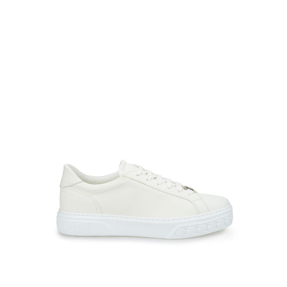 Casadei Snygga Vita Lädersneakers