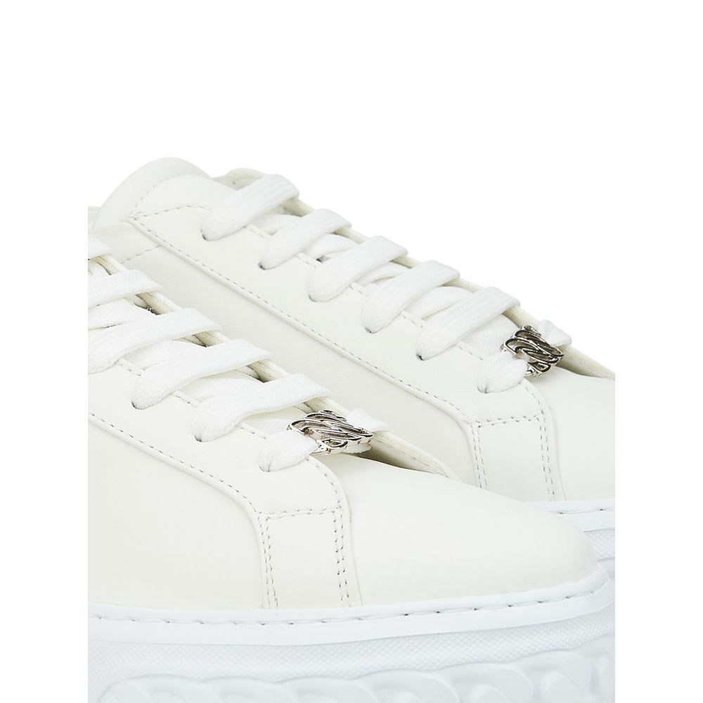 Casadei Snygga Vita Lädersneakers