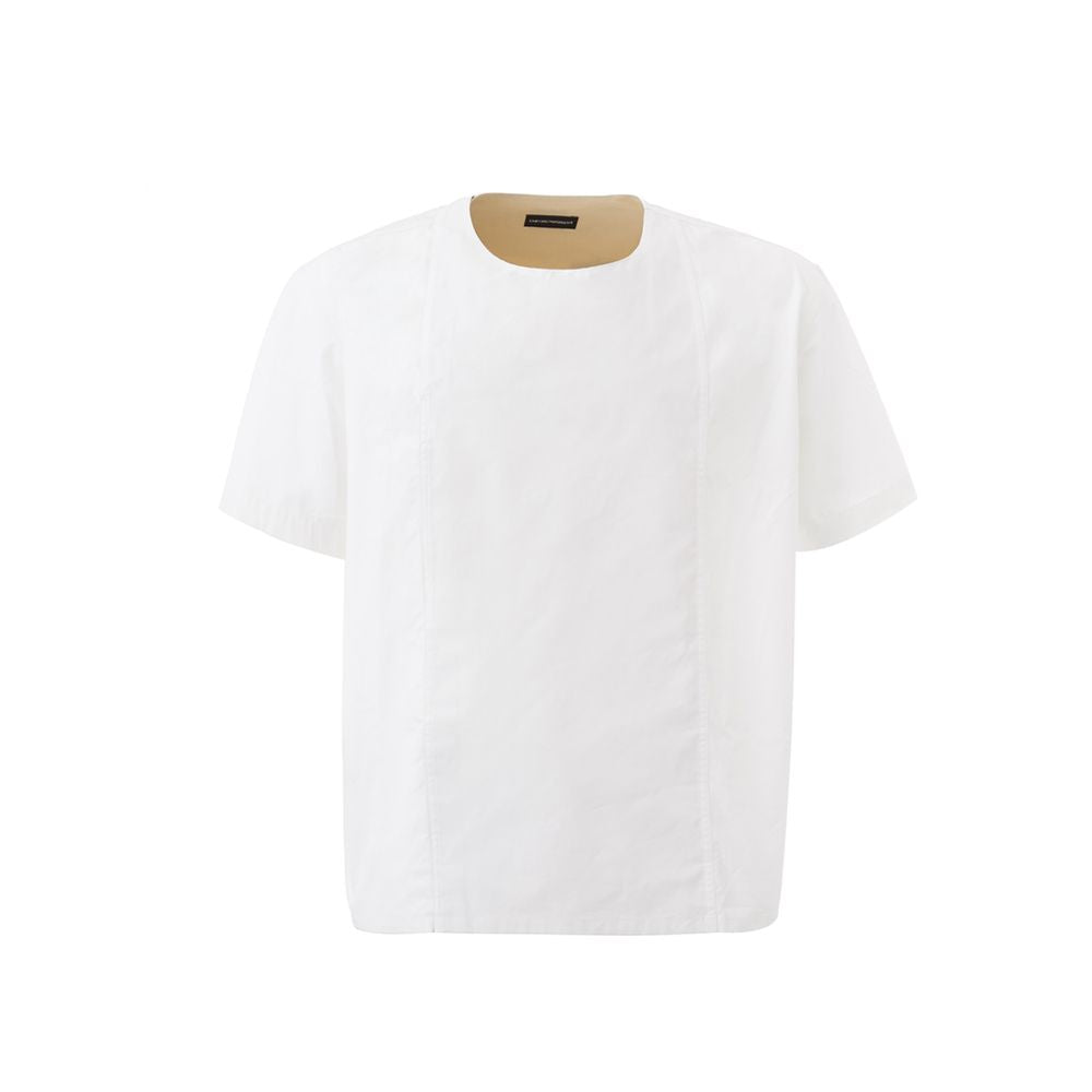 Vit bomulls-T-shirt