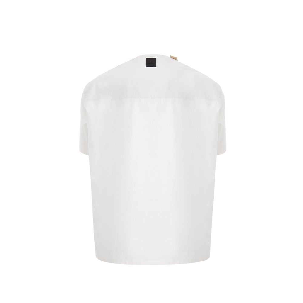 Vit bomulls-T-shirt