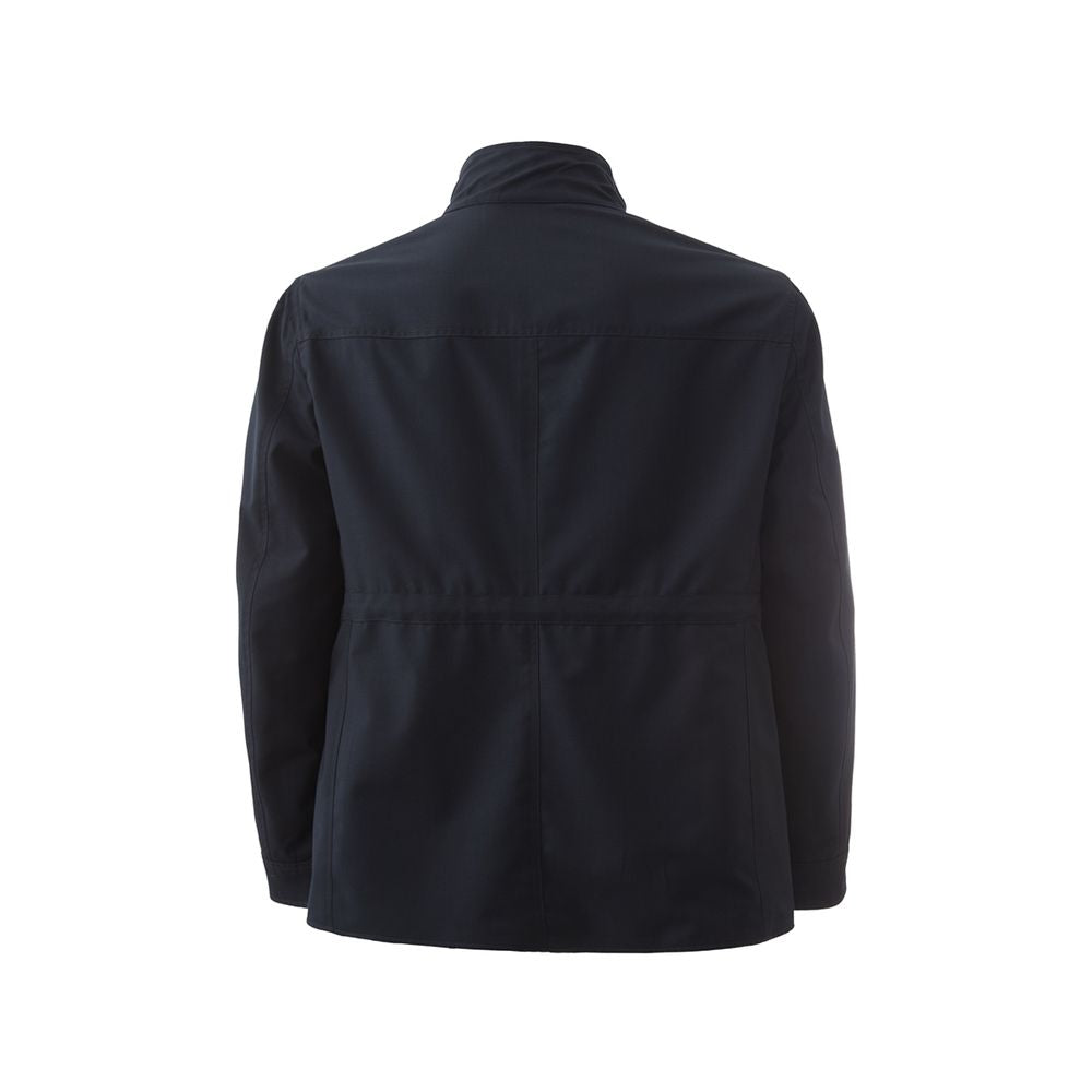 Lardini elegant blå ulljakke til menn