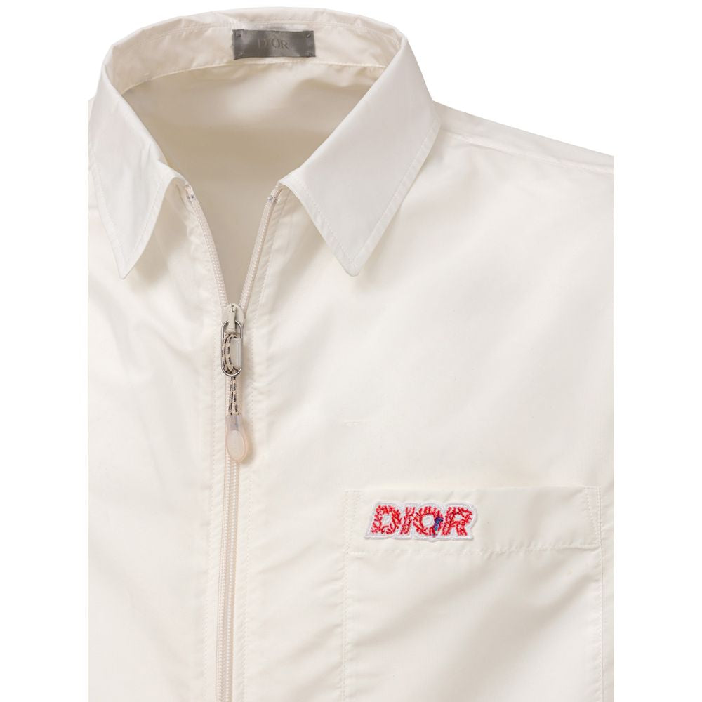 Dior Vit Polyester Kortärmad