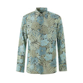 Tom Ford Blue Lyocell Pattern Shirt