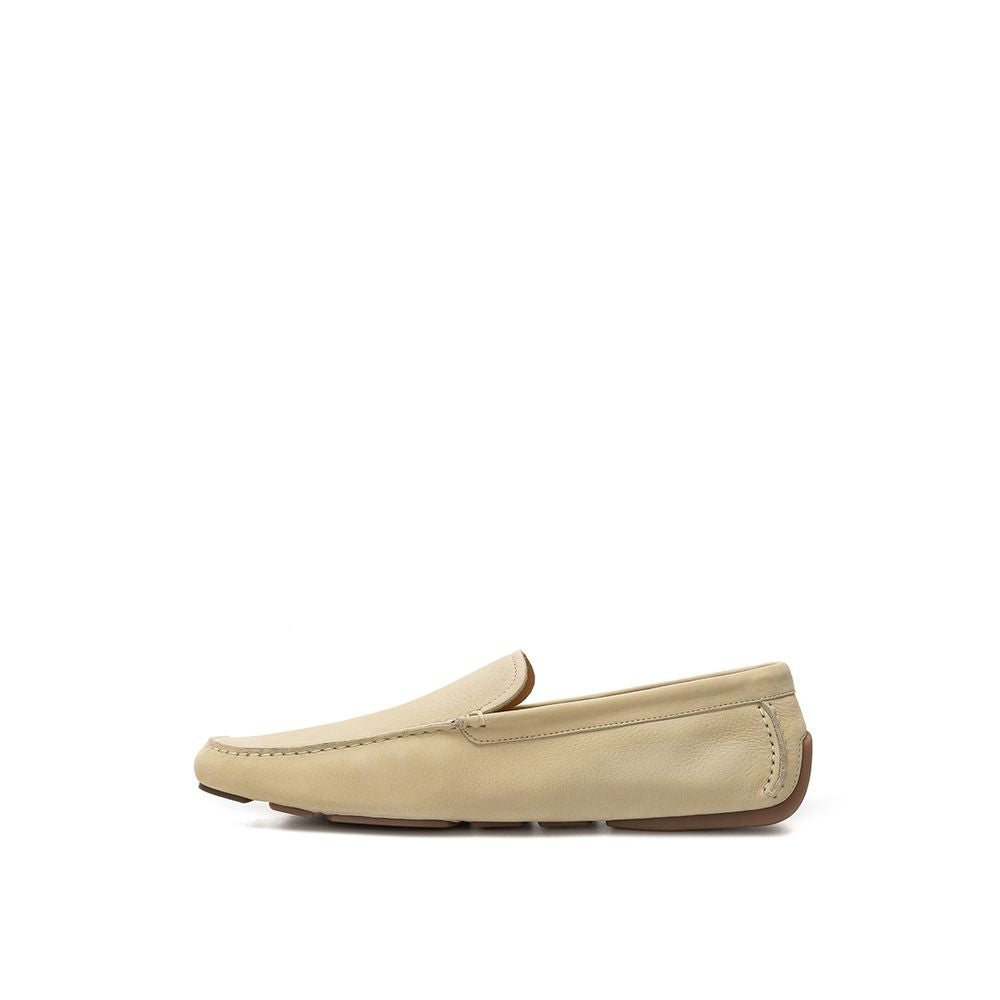 Bally Beige Lädermockasin
