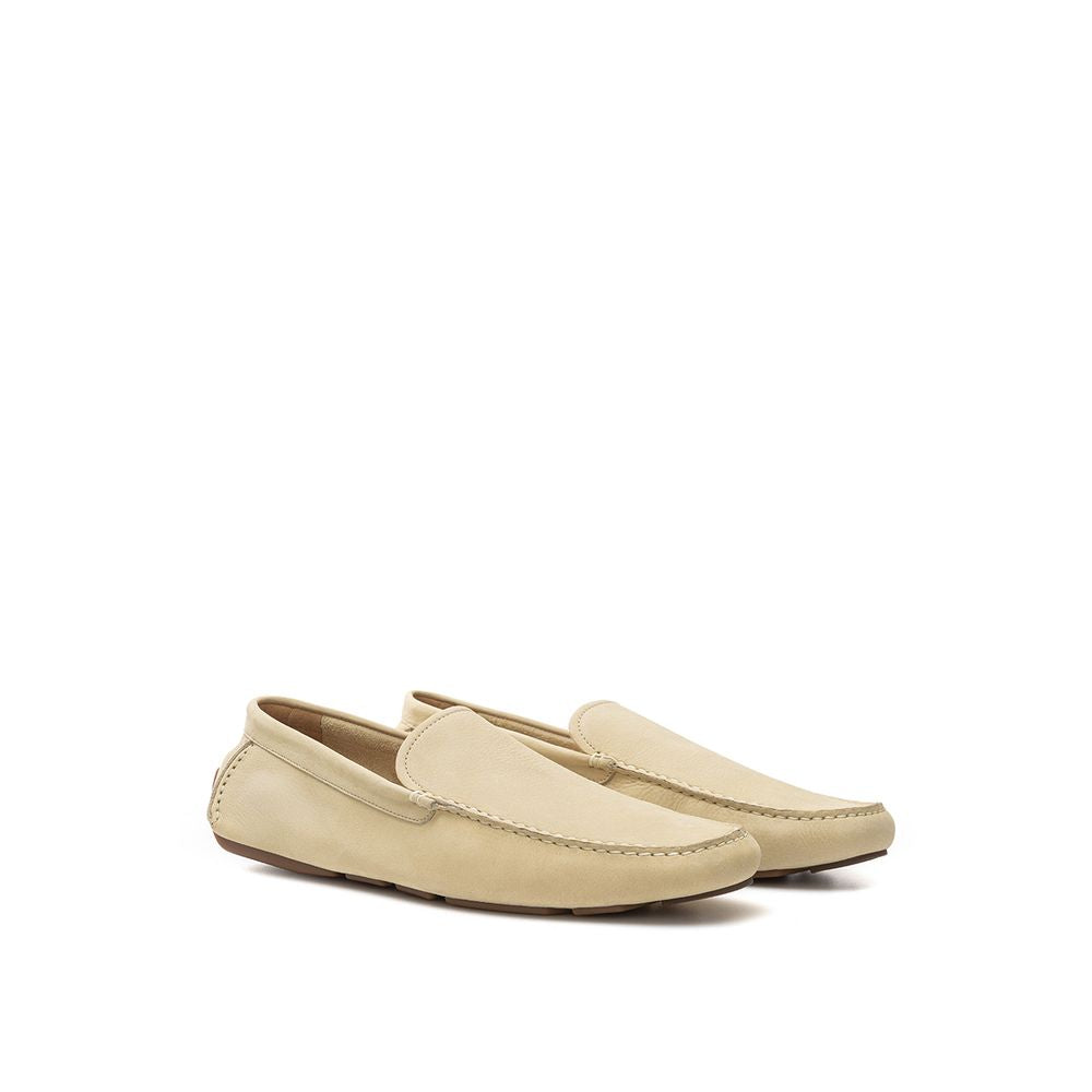 Bally Beige Lädermockasin