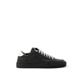 P448 Black Leather Athletic Sneakers