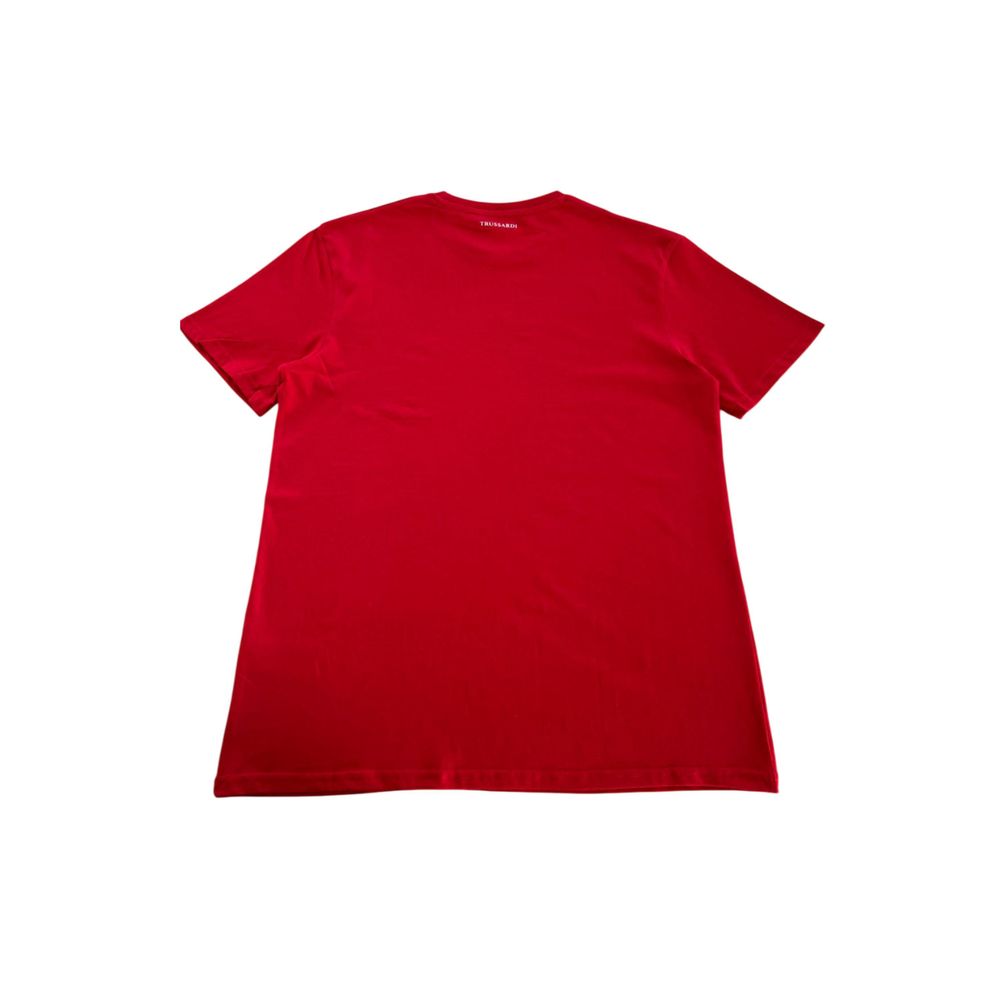 Trussardi Beachwear "Rød bomulls-T-skjorte for menn"