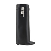 Givenchy Black Calf Leather Bos Taurus Boots