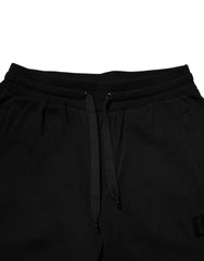 Dolce & Gabbana Black Cotton Mid Waist Jogger Sweatpants Pants