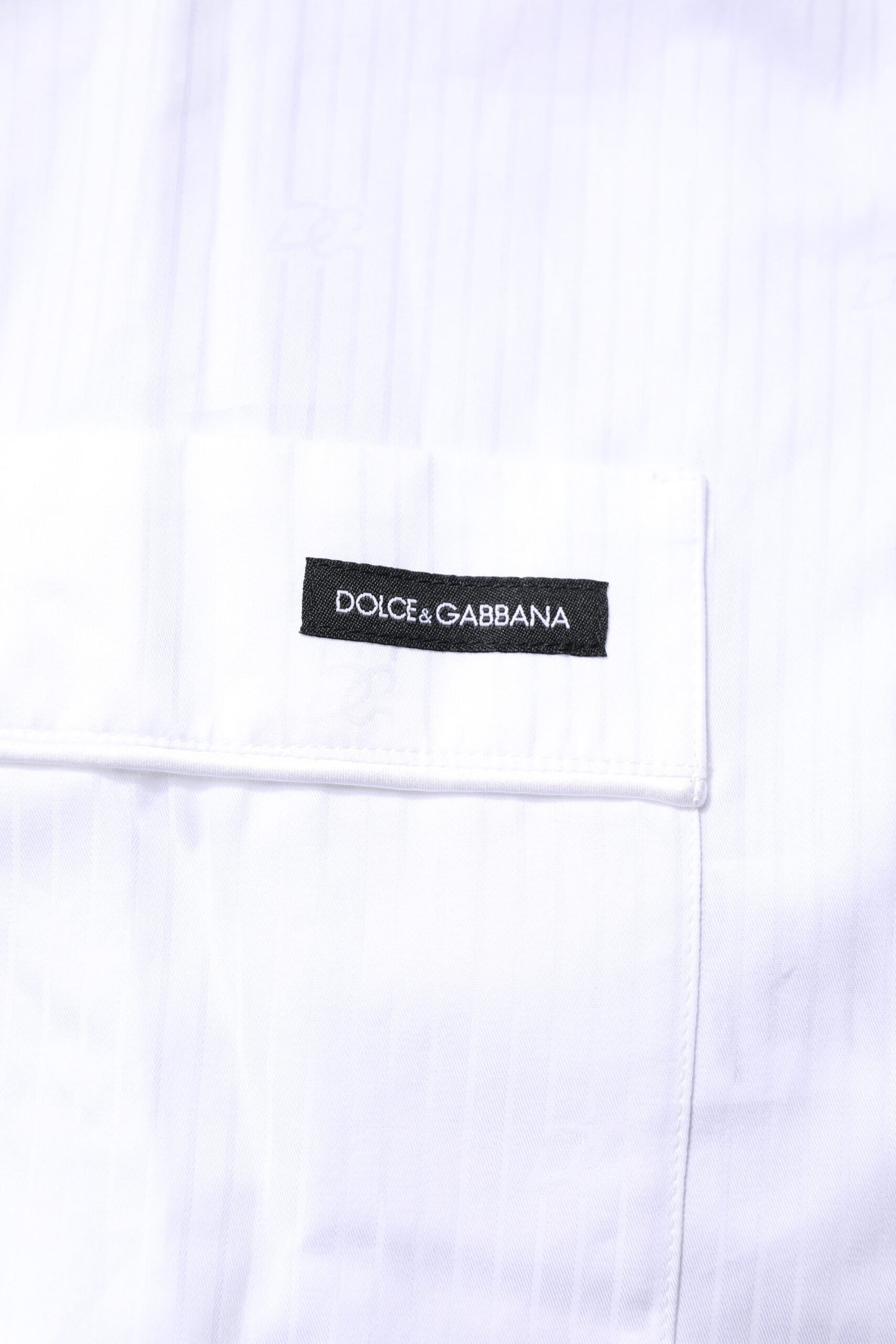Dolce & Gabbana Vit Bomull Skjorta Byxor Pyjamas Set Nattkläder