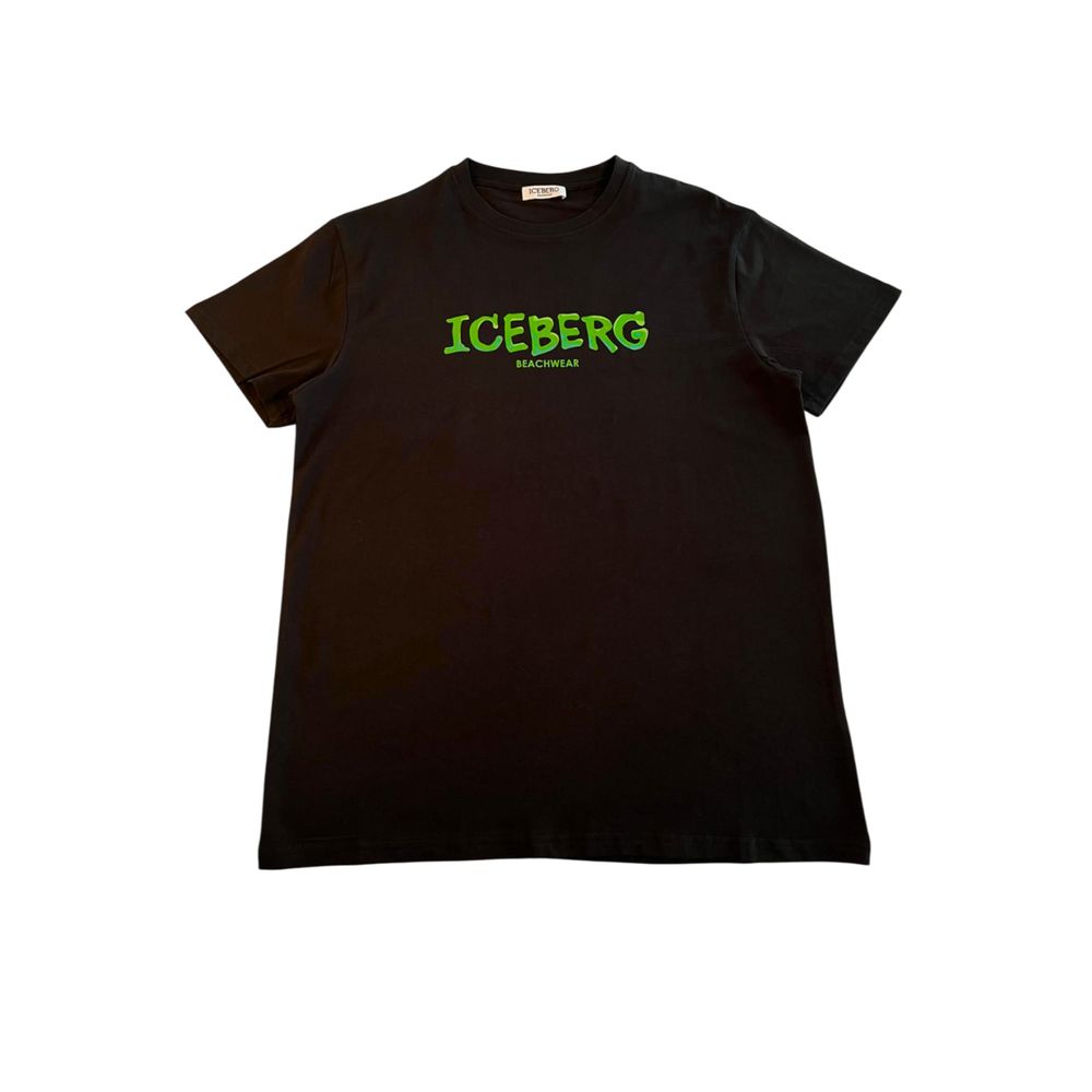 Isberg Svart Bomull Herr T-shirt