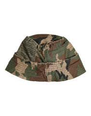 Dolce & Gabbana Multicolor Leopard Embellish Wide Brim Bucket Hat
