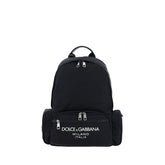 Dolce & Gabbana Black Nylon Backpack