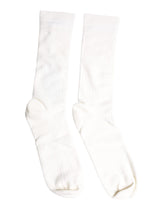 Dolce & Gabbana White Cotton Solid Mid Calf Men Socks