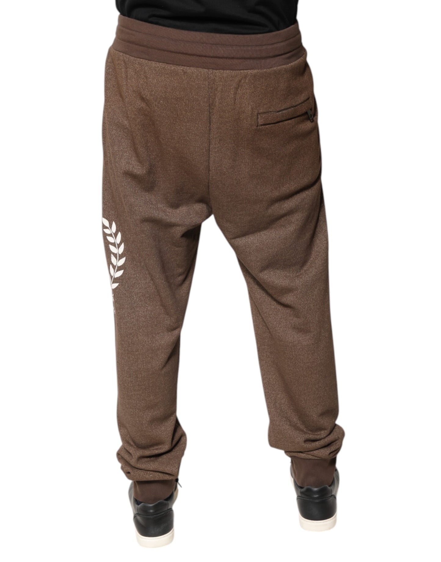 Dolce & Gabbana Brune Bomulls Jogger Joggebukser Bukser