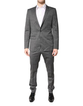 Dolce & Gabbana Gray Wool Single Breasted 2 Piece Suit