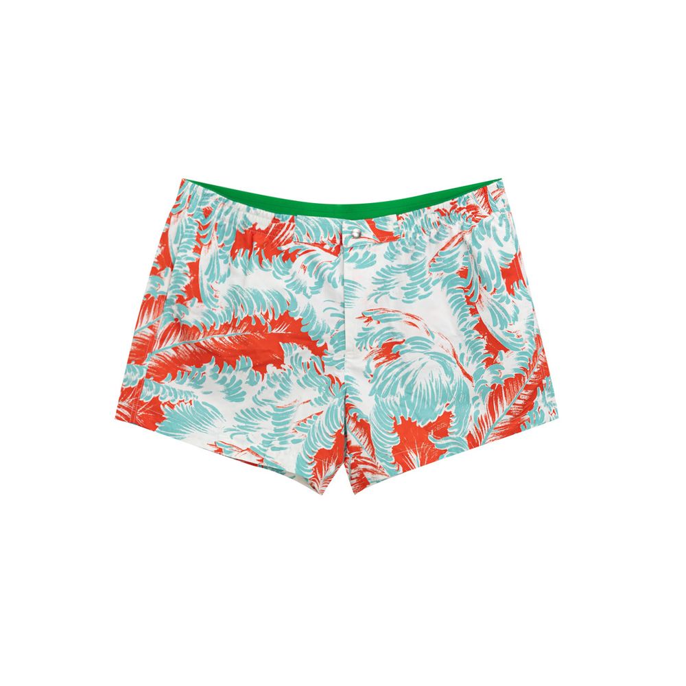 Vita badshorts i polyamid