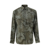 Tom Ford Green Lyocell Pattern Shirt
