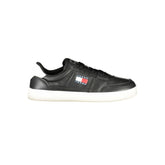 Tommy Hilfiger Black Leather Men Sneaker