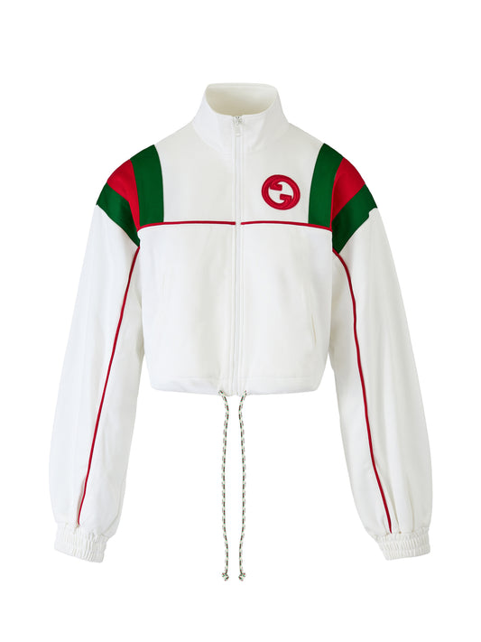 Gucci Vit Polyester Logotyptröja