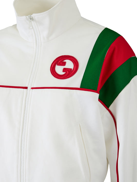 Gucci Vit Polyester Logotyptröja