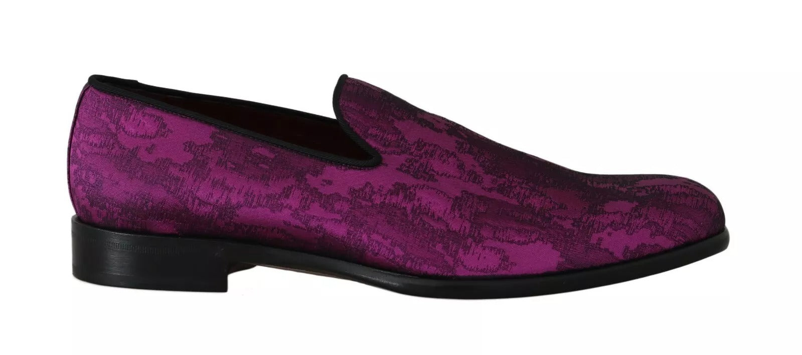 Lila Jacquard Loafers Finskor