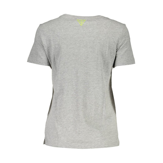 Guess Jeans Grå Bomull Unisex T-skjorte
