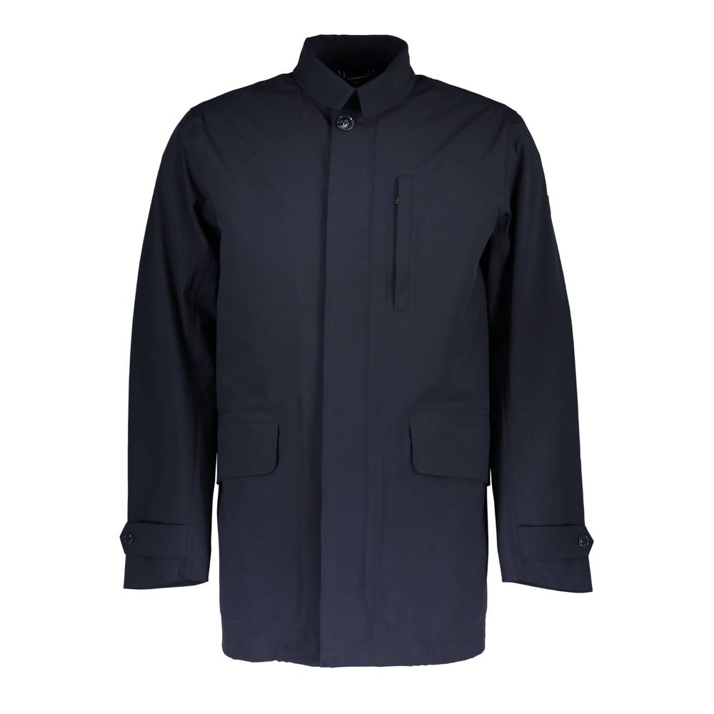 Blå polyester herrjacka